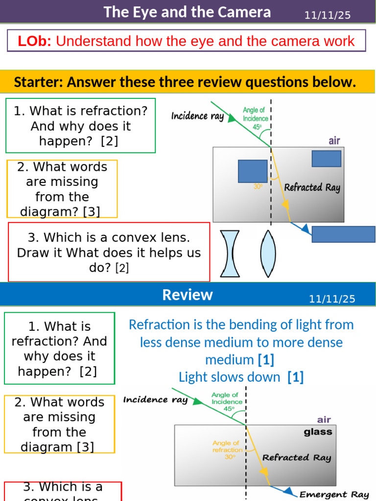 L9 The Eye and The Camera | PDF | Eye | Retina