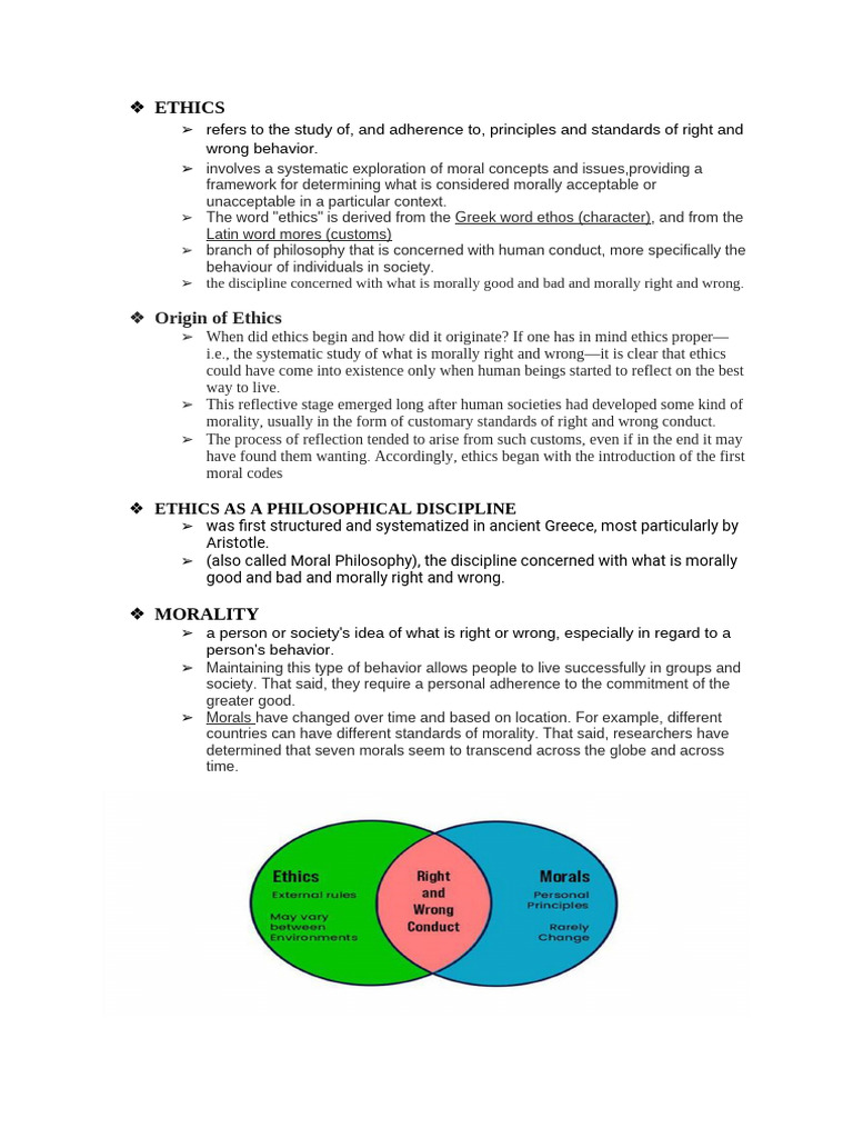 Ethics 1 | PDF | Morality | Relativism