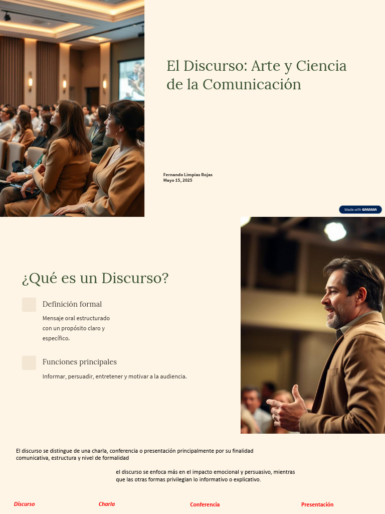 El Discurso Arte y Ciencia de La Comunicacion | PDF | Hablar en público ...