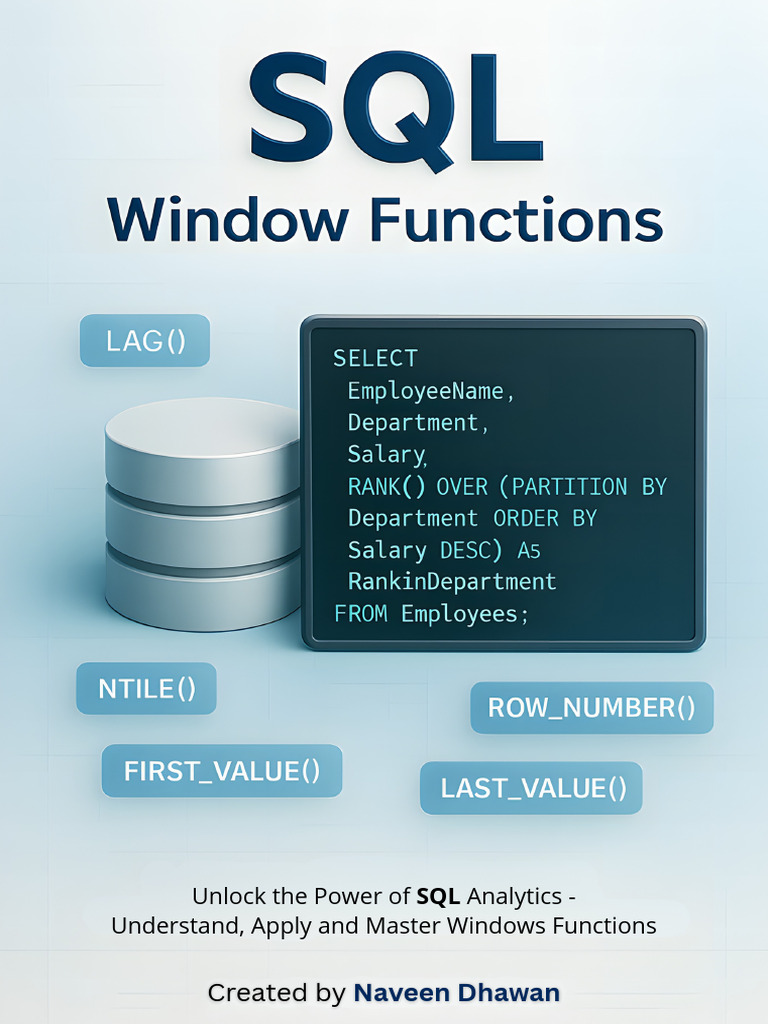 Master SQL Window Functions Guide | PDF | Sql | Databases