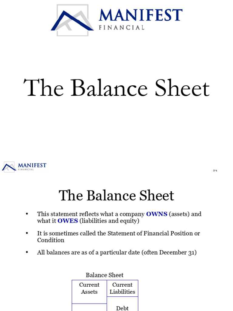 Understanding the Balance Sheet Basics | PDF | Equity (Finance) | Dividend