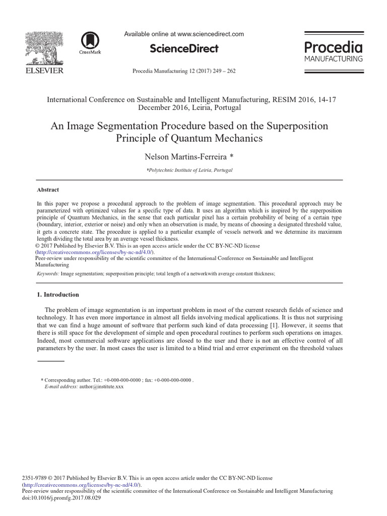 Quantum Mechanics in Image Segmentation | PDF | Image Segmentation | Pixel