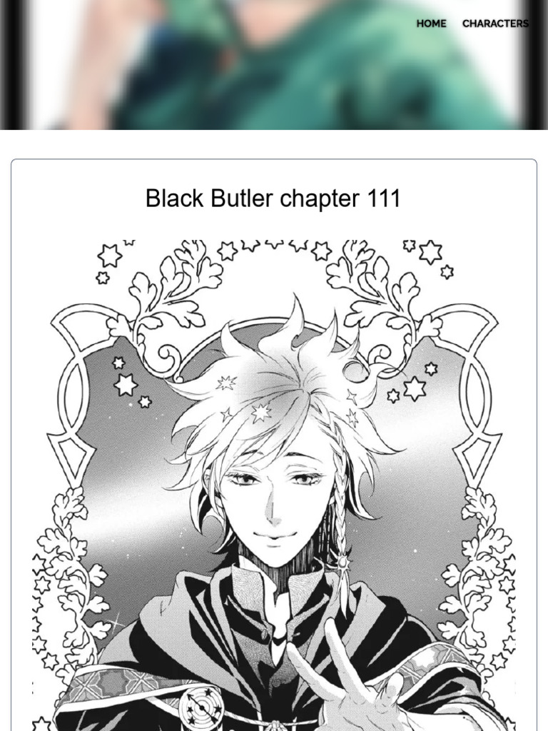 Black Butler Chapter 111 Summary | PDF