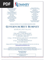 Luncheon Reception for Romney for President 