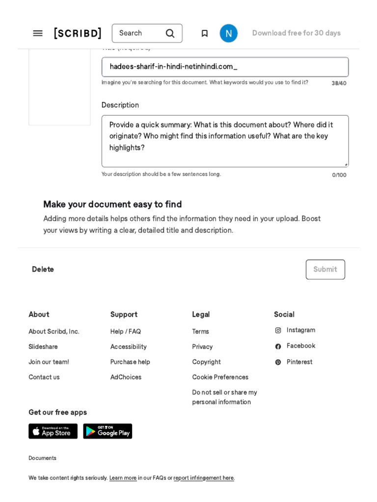 Upload A Document - Scribd | PDF