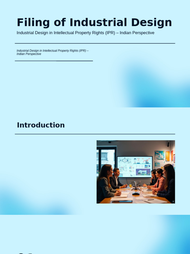 Industrial Design Filing in India | PDF