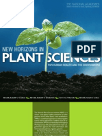 New Horizons in Plant Sciences For Human Health and The Environment
