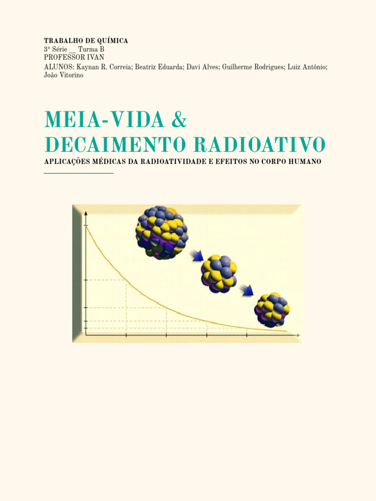 Meia-Vida e Decaimento Radioativo | PDF