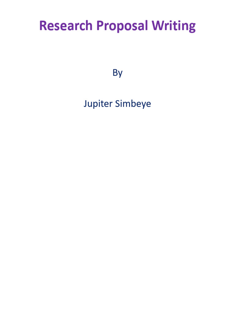Research Proposal Writing | PDF | Quantitative Research | Hypothesis