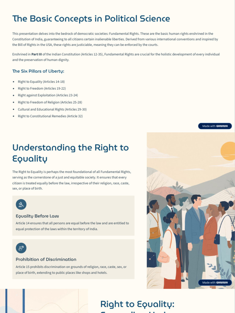 The Basic Concepts in Political Science | PDF | Social Equality | Justice
