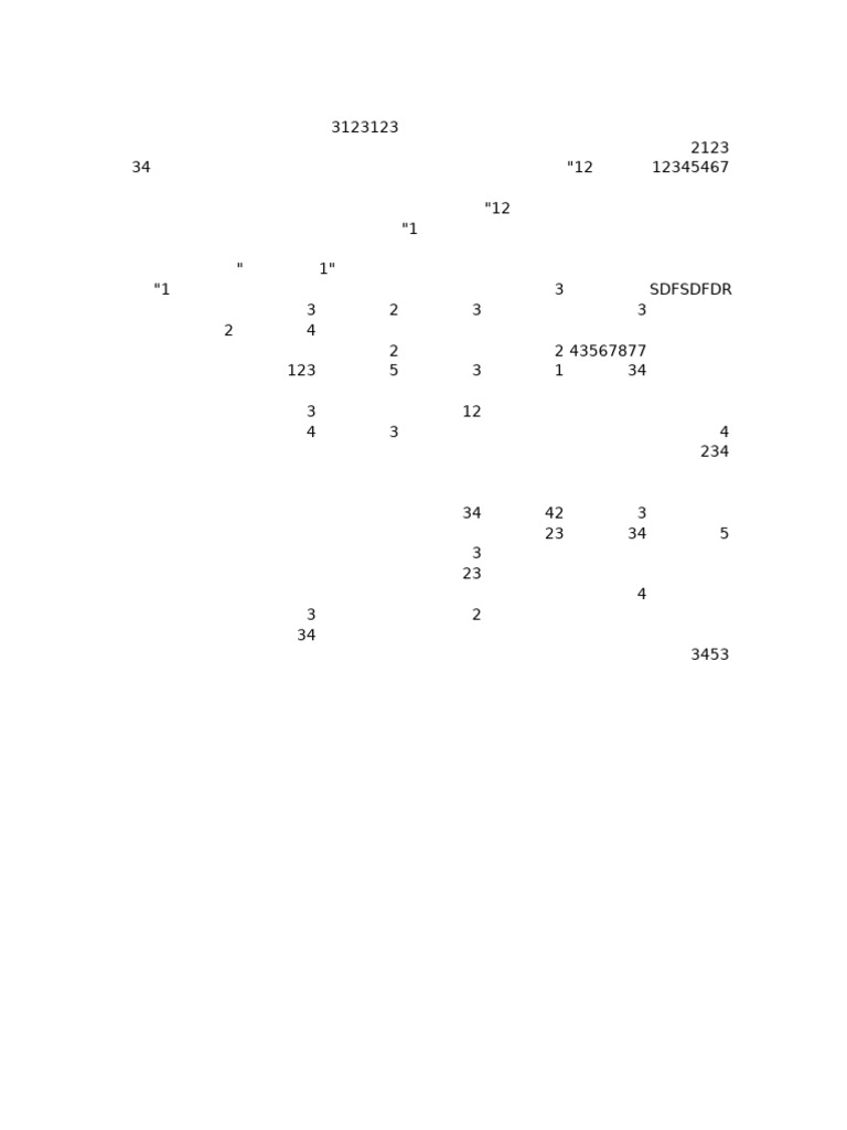 Numeric Data Compilation Document | PDF