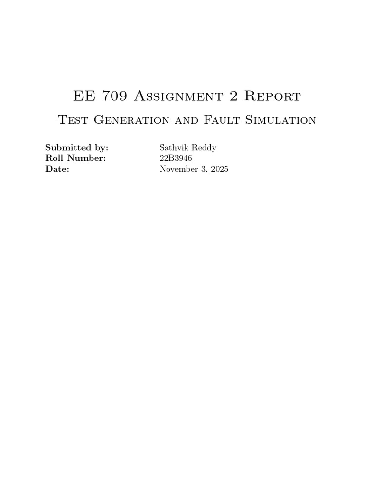 Test Generation for Digital Circuits | PDF | Digital Electronics ...