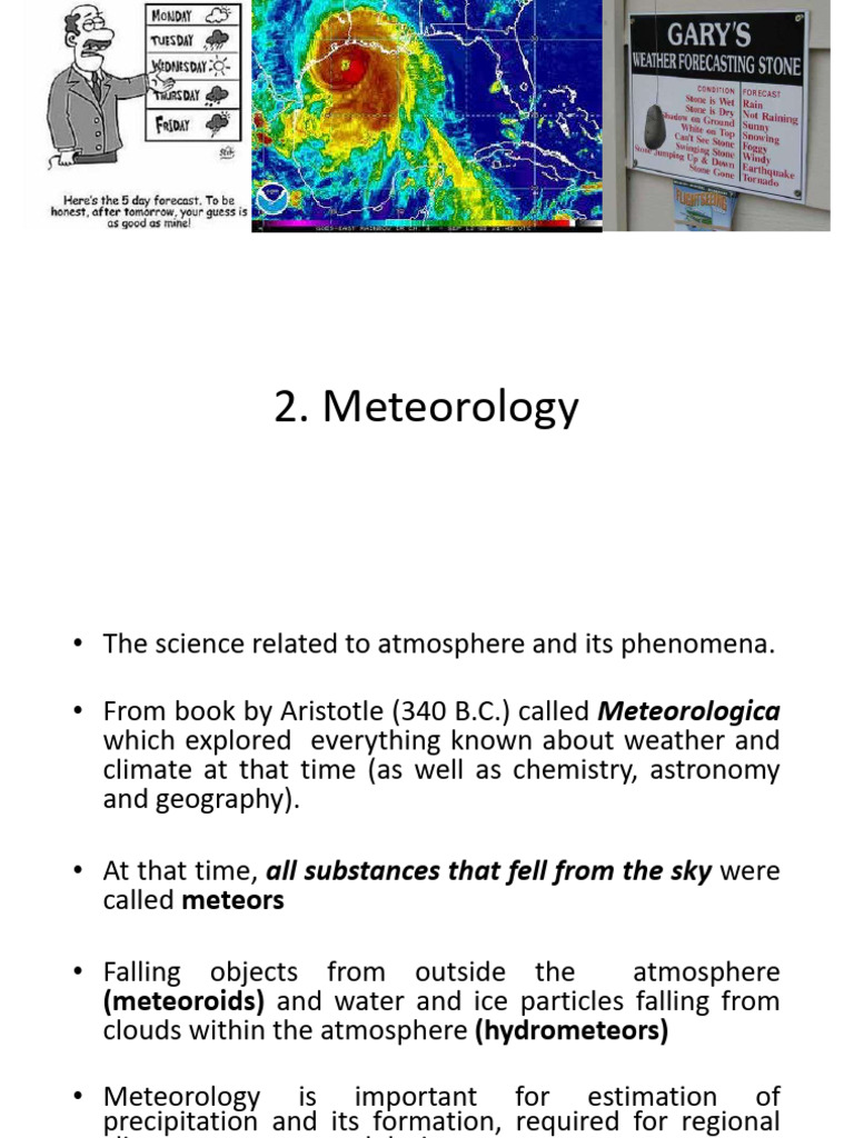 2 Meteorology 2024 | PDF | Humidity | Atmosphere Of Earth