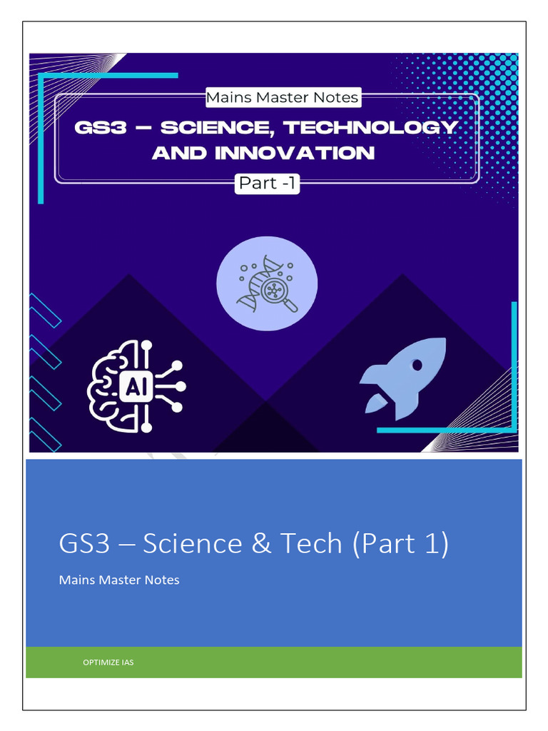 GS3 Science & Tech Master Notes | PDF | Gravitational Wave | Ligo