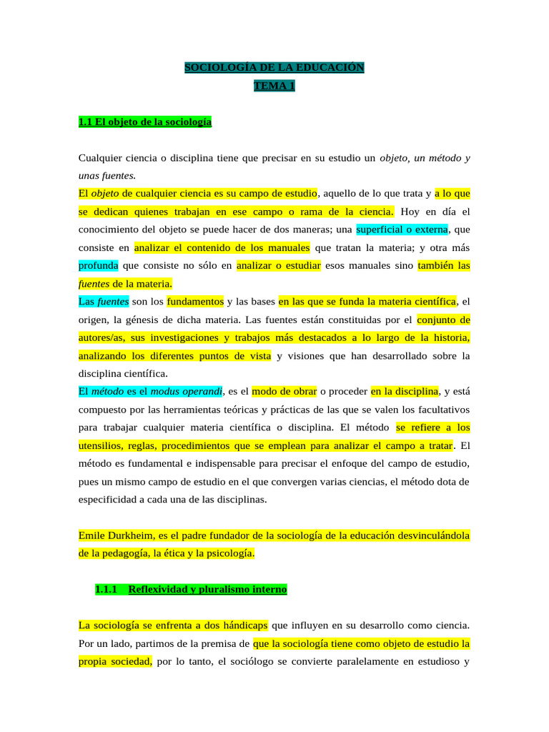 Introducción a la Sociología de la Educación | PDF | Sociología | Sociedad