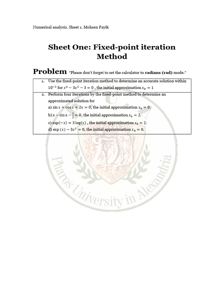 Fixed-Point Iteration Methods Explained | PDF