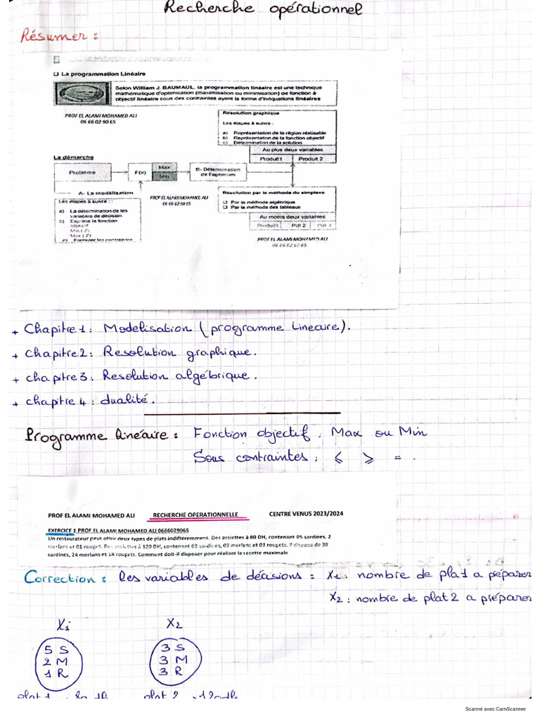 Cours RO Ikram Venus | PDF
