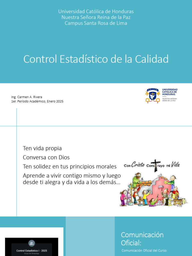 Control Estadístico de la Calidad 2025 | PDF