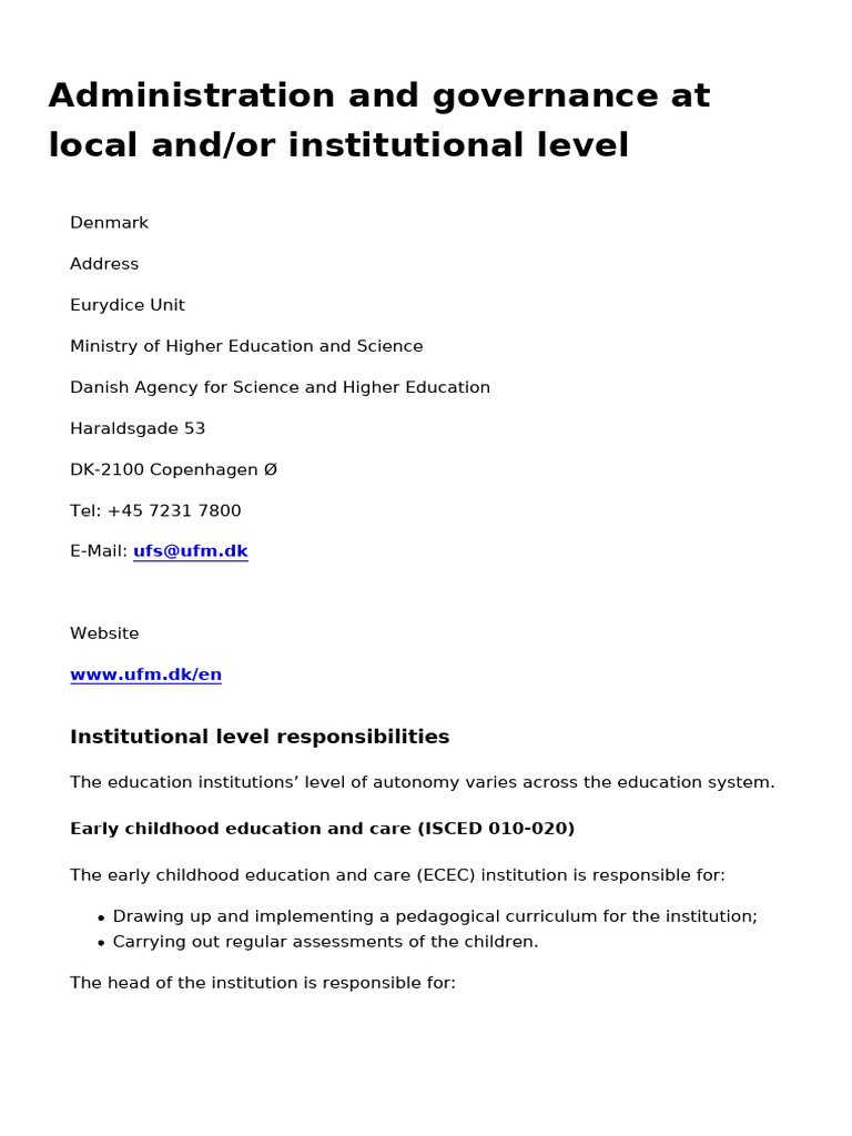 or institutional level | PDF | Educational Stages