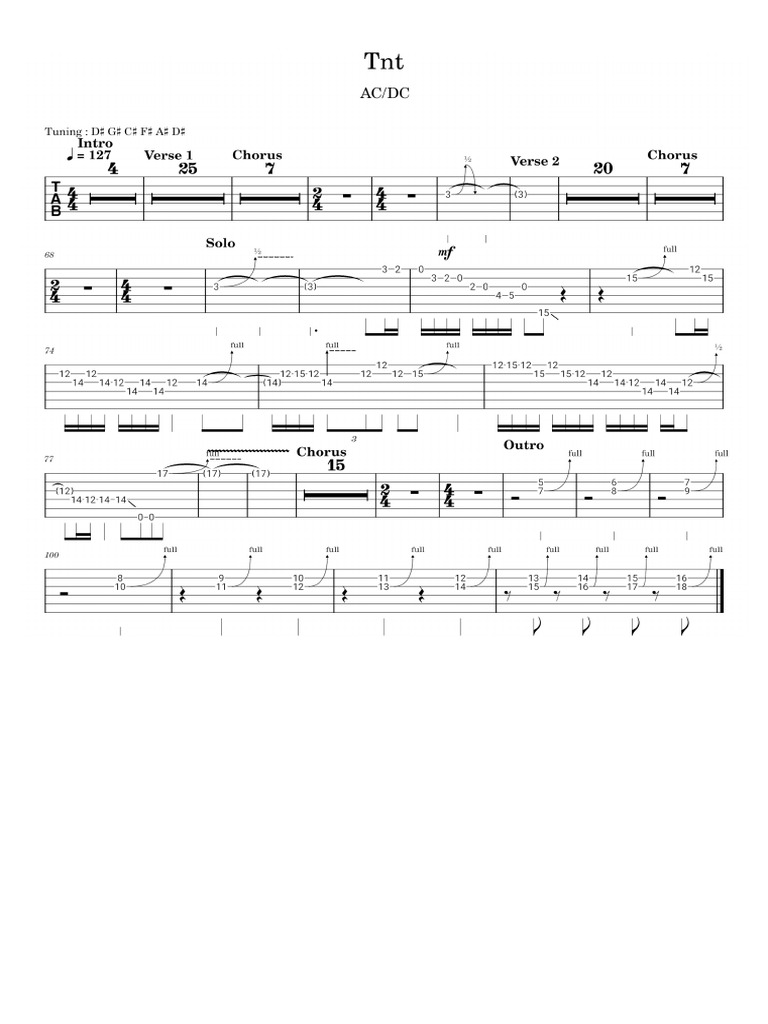 ACDC - TNT | PDF