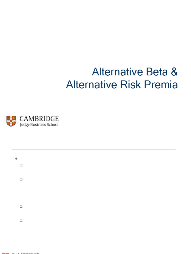 6 LAHF - Alt Beta - 2025 | PDF | Beta (Finance) | Hedge Fund