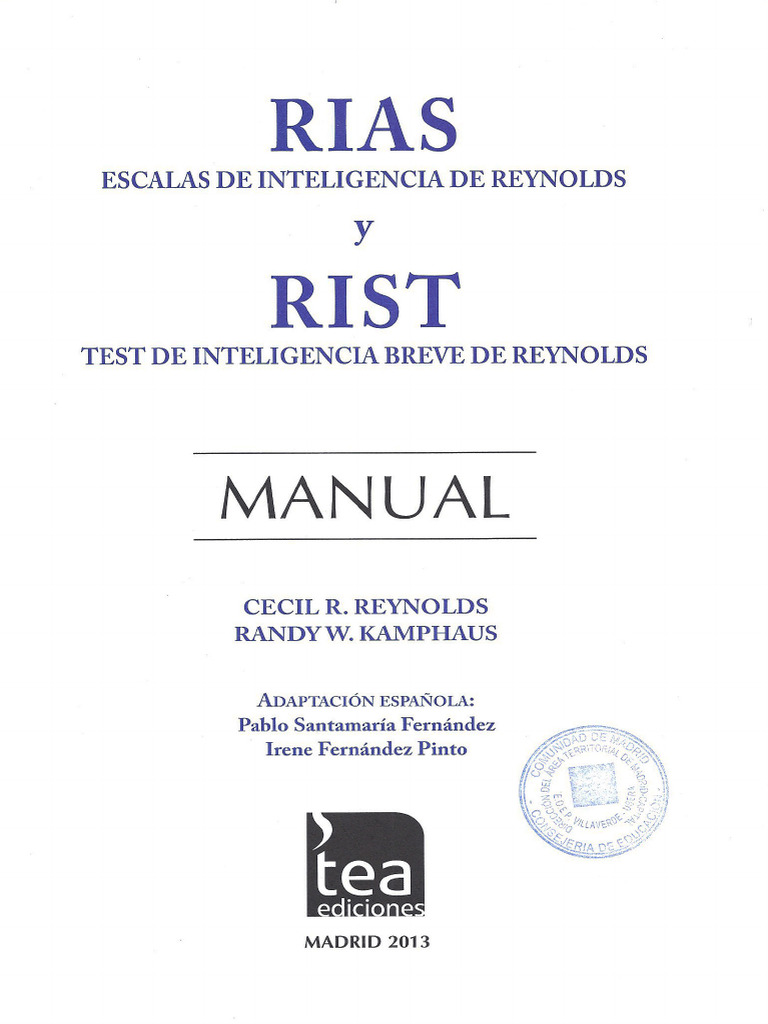 Rias - Rist - Manual | PDF