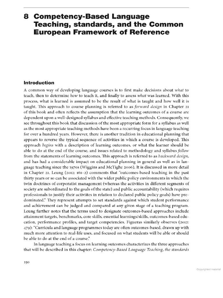 Competency-Based Language Teaching Overview | PDF | Learning | English ...
