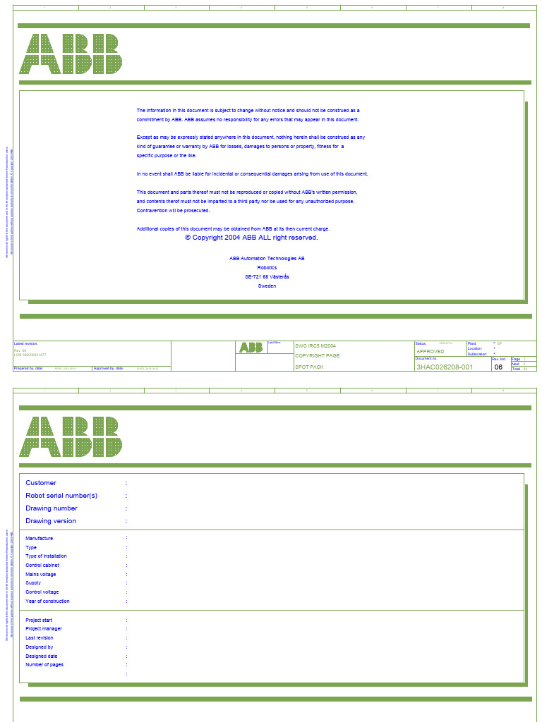 ABB Spot Pack Document Overview | PDF | Electrical Engineering