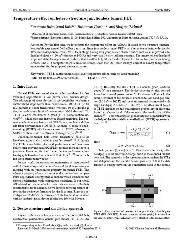 A9d27b74683835d57647 | PDF | Field Effect Transistor | Quantum Tunnelling