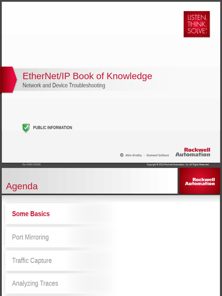 EtherNet/IP Network Troubleshooting Guide | PDF | Transmission Control ...