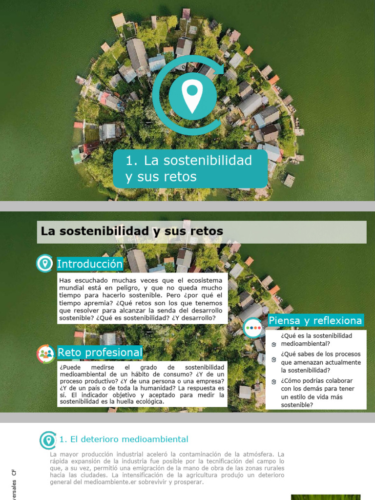 Retos y acciones para la sostenibilidad | PDF | Sustentabilidad ...