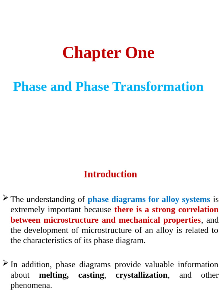 Chapter 1 | PDF | Phase Diagram | Phase (Matter)