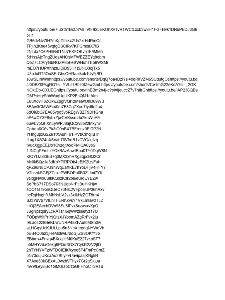 YouTube Video Compilation Links | PDF