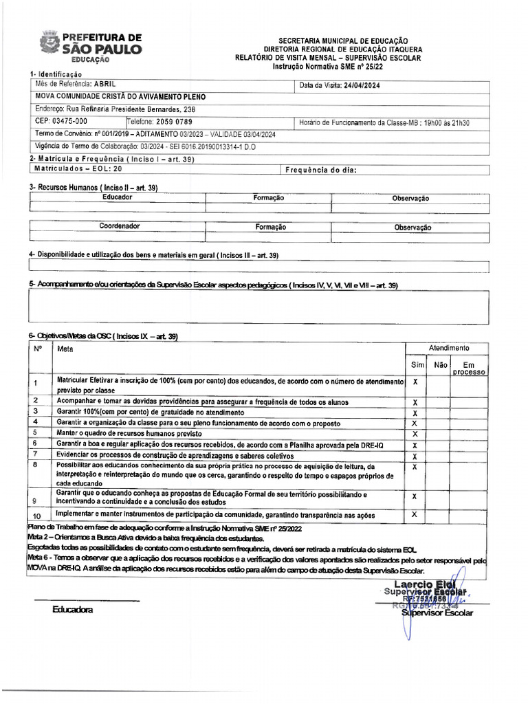 Termo Mova Abril Corrigido | PDF