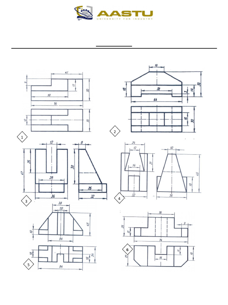 Engineering Drawing Worksheet IV | PDF