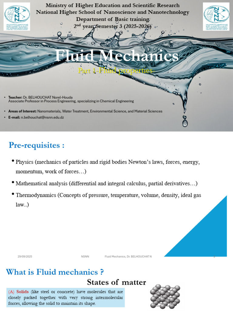 Fluid Mechanics Overview for Nanotechnology | PDF | Viscosity | Fluid ...