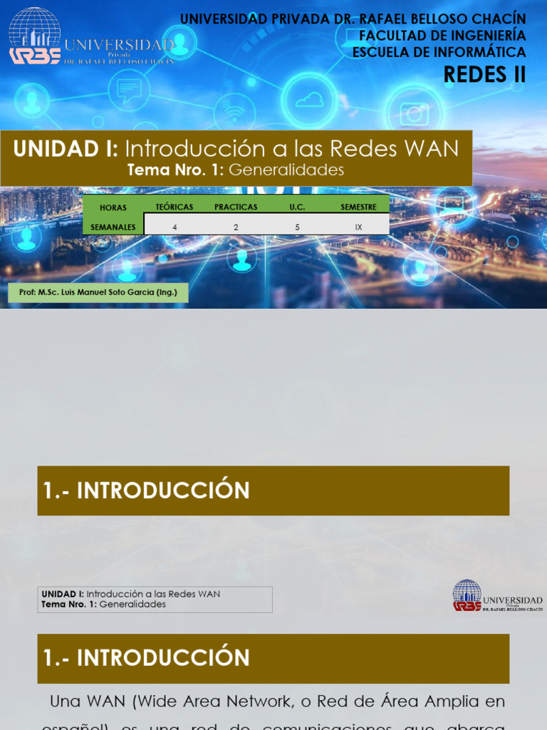 Introducción a Redes WAN y Tipos de Redes | PDF | Red de computadoras ...