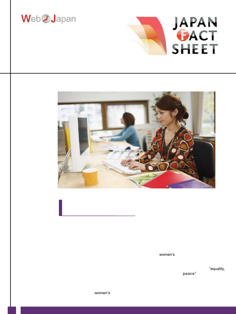 Web Japan - E40 Gender | PDF | Gender Equality | Gender Studies