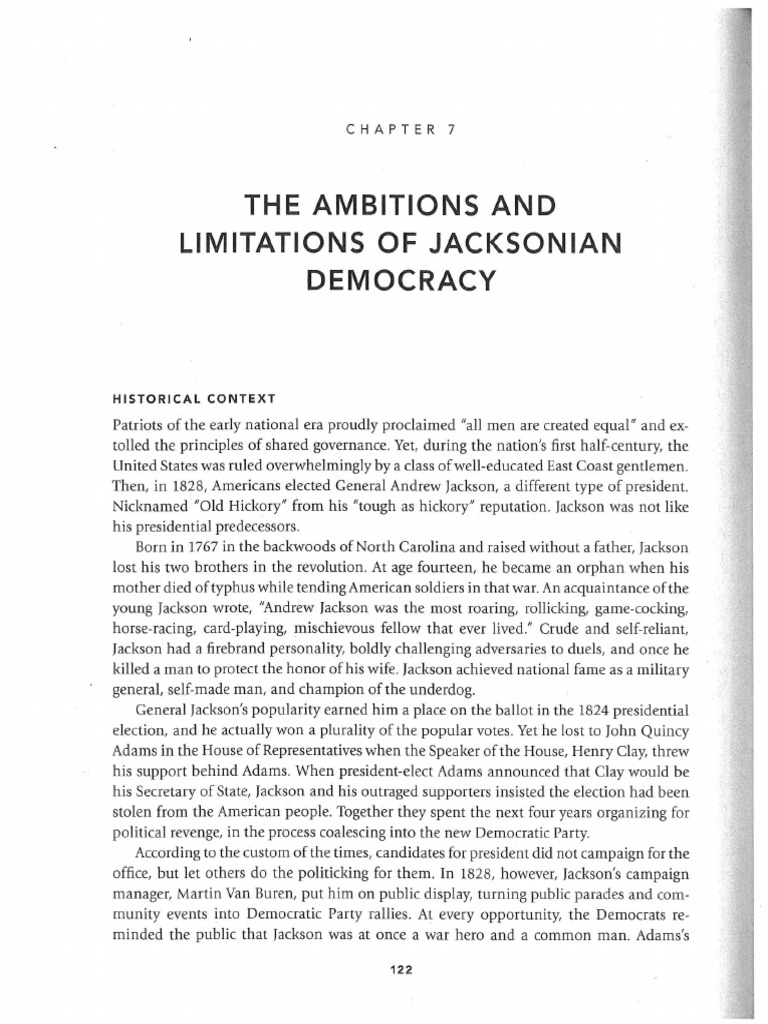 CAP-8-07 Jacksonian Democracy | PDF