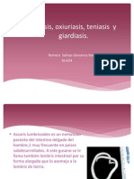 Ascaridiasis, Oxiuriasis, Teniasis