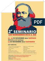 Afiche Seminario Marxismo-Chile