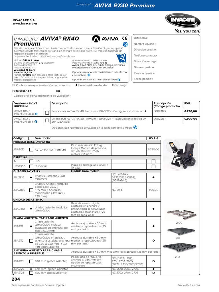 Dsal009999 Aviva Rx40 Premium 0122 Es | PDF | Vehículos | Cantidad