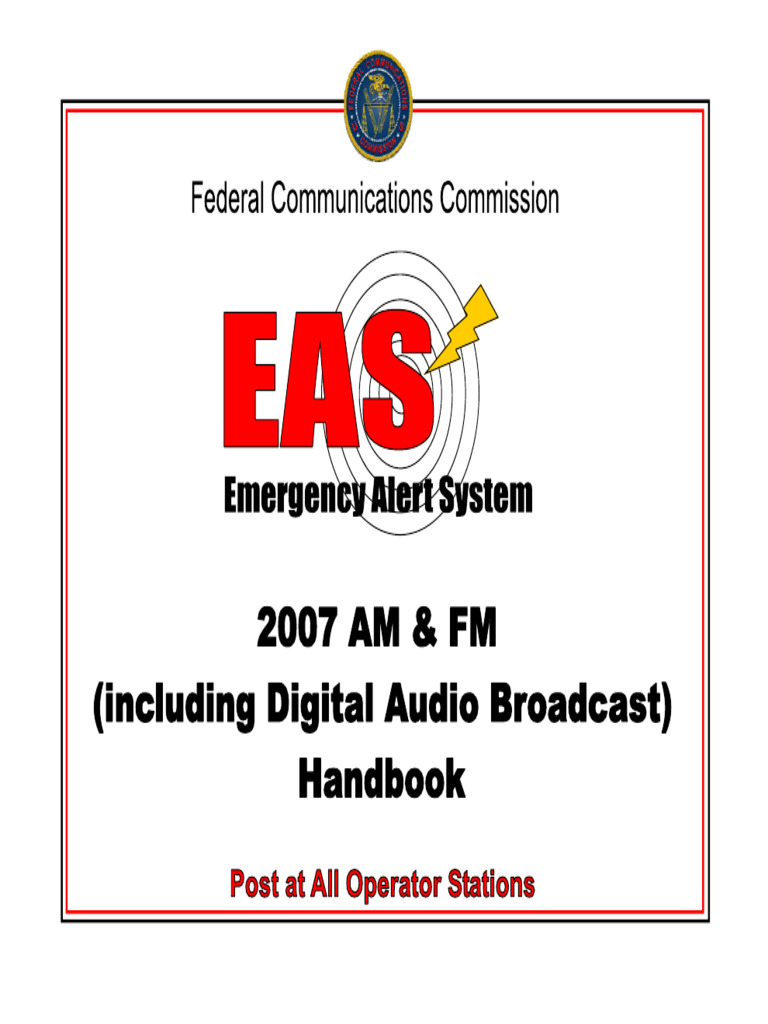EAS Handbook: Emergency Alert Procedures | PDF | Communication ...