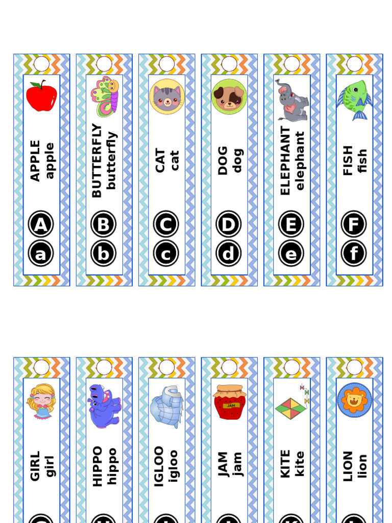 ENGLISH 4 PPT Q3 - Alphabet Bookmarks | PDF