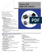 Series 204 SMD DIP Switch: Data Sheet