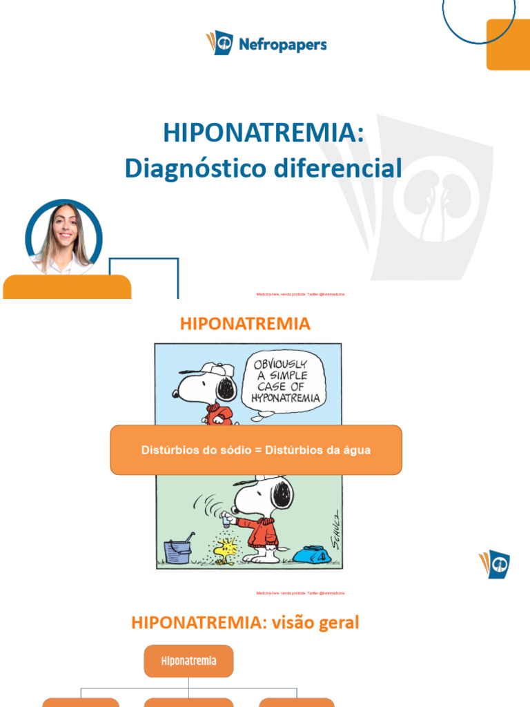 Causas e Diagnóstico da Hiponatremia | PDF | Osmose | Doenças e ...
