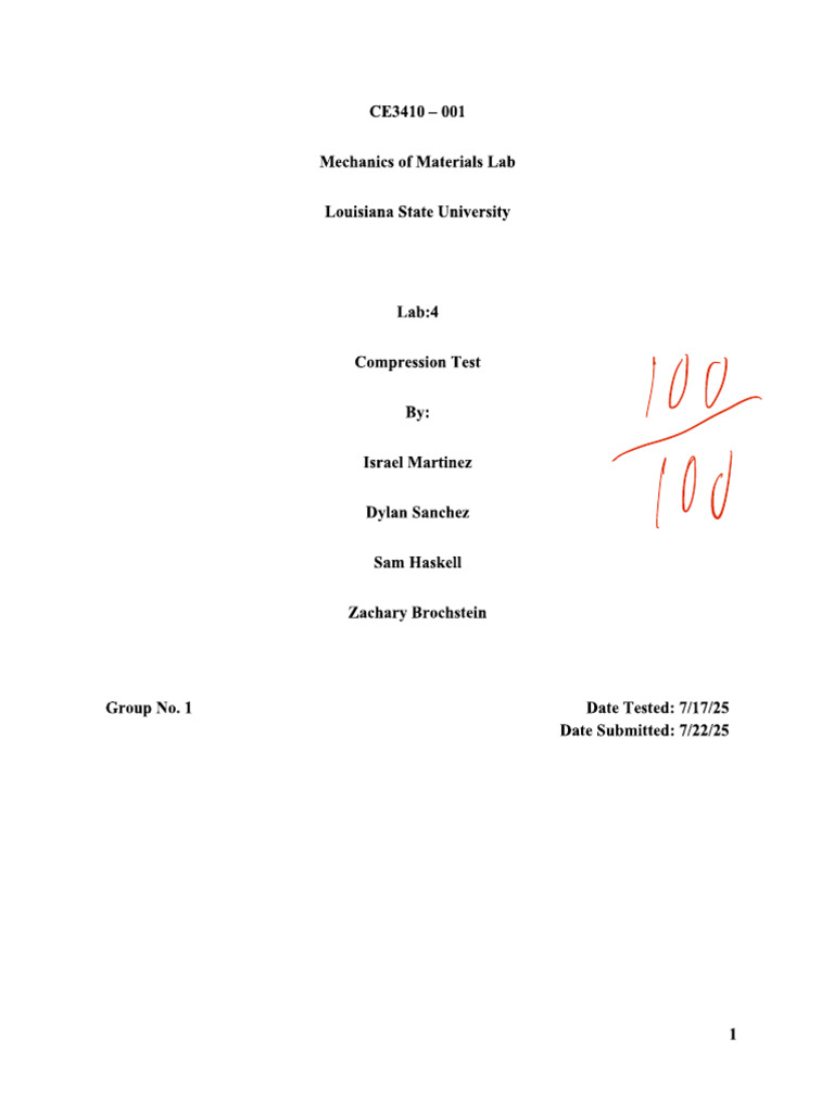 CE 3410 Lab 4 | PDF
