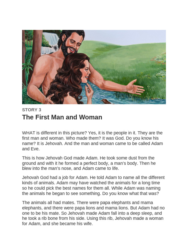 Creation of Adam and Eve Explained | PDF
