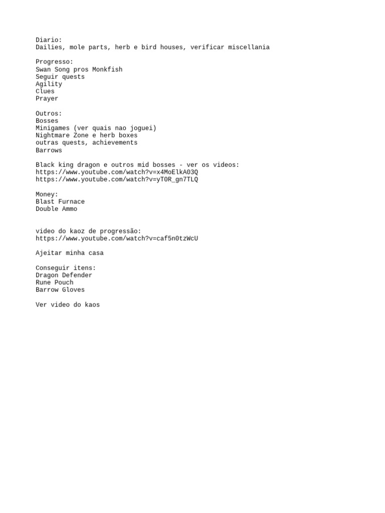 OSRS | PDF