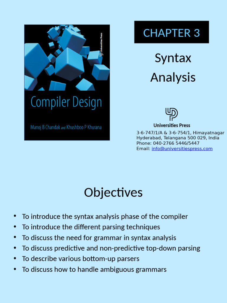 Understanding Syntax Analysis in Compilers | PDF | Parsing | Syntax